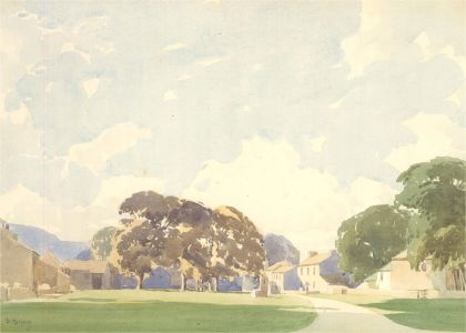 D. Binns - 20th Century Watercolour, Early Morning, Arncliffe