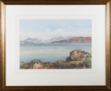 Watson Wood (1900-1985) - Mid 20th Century Watercolour, Towards the Isle of Mull