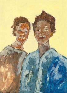 Ben Carrivick - Contemporary Oil, Two Figures