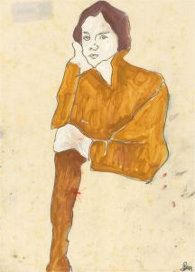 Ben Carrivick - Contemporary Oil, Orange Suit