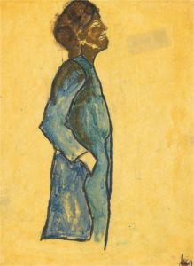Ben Carrivick - Contemporary Oil, Blue Dress