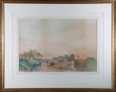 James Vivien de Fleury (1847-1902) - Late 19thC Watercolour, The Adige, Tyrol