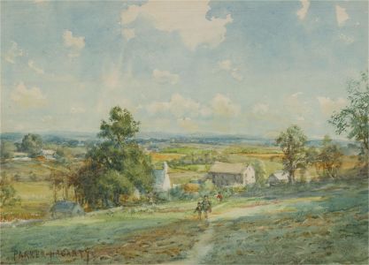 Parker Hagarty - Signed Early 20th Century Watercolour, Rural Scene