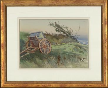 Arthur Royce Bradbury (1892-1977) - Contemporary Watercolour, Abandoned Cart