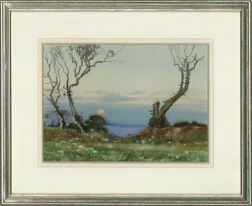 Arthur Royce Bradbury (1892-1977) - Contemporary Watercolour, Coastal Sunset