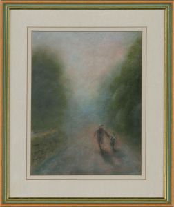 Louise Flindall - 1987 Pastel, Through the Mist