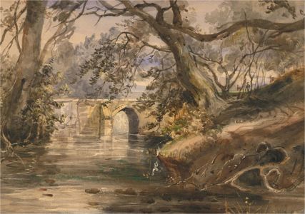 20th Century Watercolour - River Scene