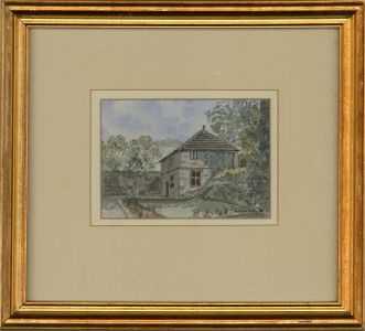 Richard W. Taylor - 1988 Watercolour, House Garden