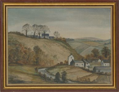 Peter Hemphill - 1993 Oil, Cary Glen Running Through Ballycastle
