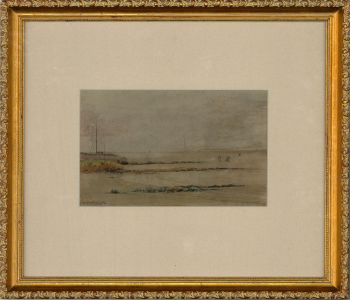 Morgan Smith - 1912 Watercolour, Gloomy Shoreline