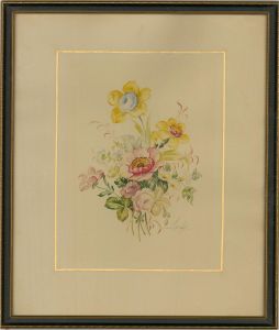 Early 20th Century Watercolour - Spring Posy