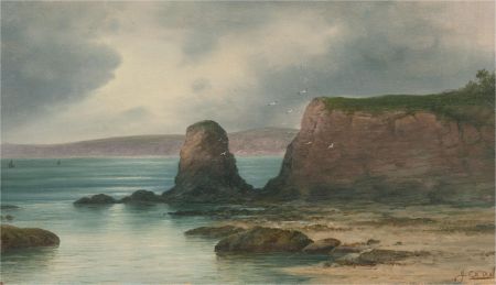 James Coad - 20th Century Oil, Coastal Scene