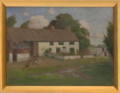 H. L. Robinson (active 1905-1930) - Early 20th Century Oil, The Old Farmhouse