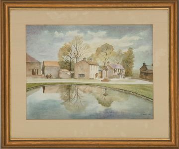 Bertha Challis - 1988 Watercolour, Foolow, Peak District