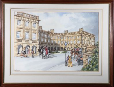 Michael Bell - 1986 Watercolour, Old Buxton