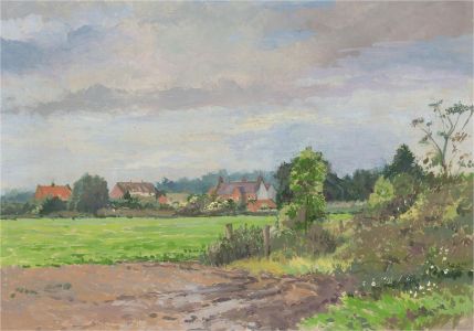 Keith Johnson (1931-2018) - Contemporary Oil, Farm Scene