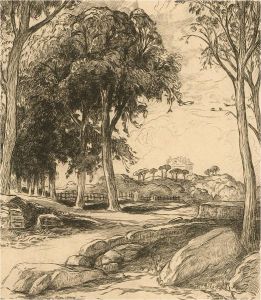 Pierre Gusman (1862-1941) - Three Early 20th Century Etchings, French Trees