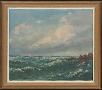 c.1963 Oil - Danish Coastline