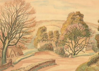 Anita Tregarneth - Signed Early 20th Century Watercolour, Hilly Landscape
