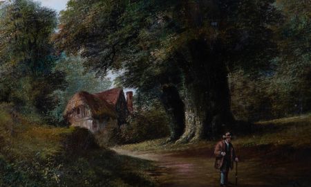 J.D. Morris (fl.1830-1905) - Late 19th Century Oil, Cobham Wood, Kent