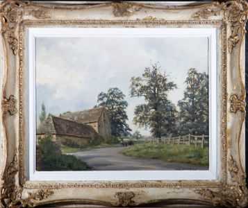 Sally Gaywood - 1961 Oil, The Tithe Barn