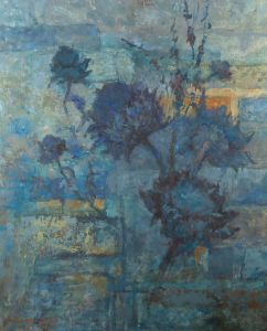 Barbara Doyle (b.1917) - 1990 Oil, Artichokes with Wall