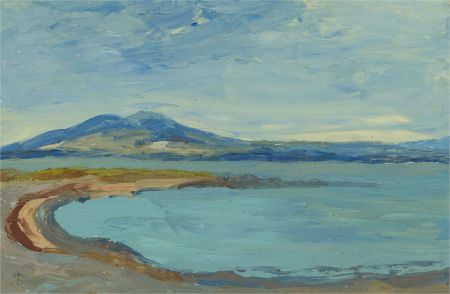 R.B. - 20th Century Oil, Bright Seascape