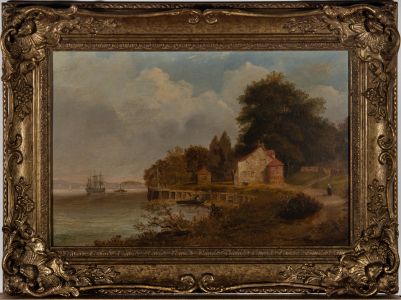 Early 19th Century Oil - Boats At Solent