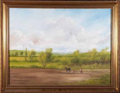 Raymond Price - 20th Century Oil, Ploughing the Field