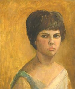 Contemporary Oil - Sullen Girl
