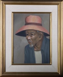 20th Century Oil - Gentleman in Red Hat