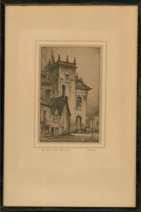 Featherstonehaugh Robson (1880-1936) - Etching, Abingdon Town Hall