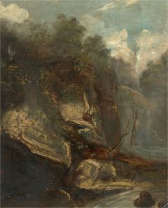19th Century Oil - River Gorge