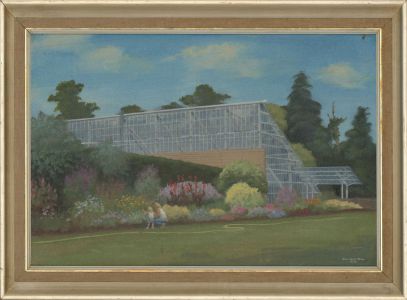 Stewart Charles Hine (1928-2018) - 1994 Oil, New Temperate House, Savill Garden