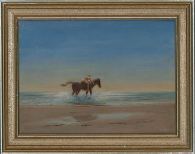 Stewart Charles Hine (1928-2018) - 2000 Oil, Bareback