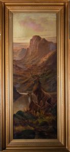 S.G. Morley - Early 20th Century Oil, Majestic Highland Stag