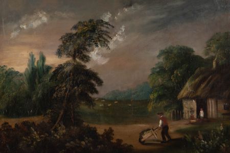 Late 19th Century Oil - A Quiet Day In The Country
