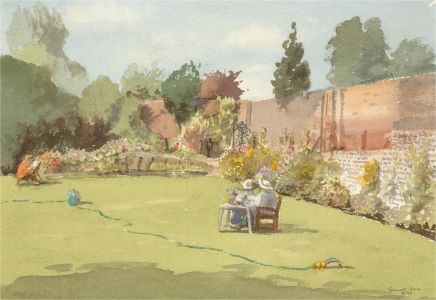 Stewart Charles Hine (1928-2018) - 1998 Watercolour, In the Garden
