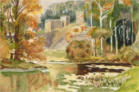 After E. W. Haslehust (1866-1949) - 20th Century Watercolour, Roxburgh Castle