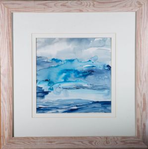 Contemporary Watercolour - Blue Composition