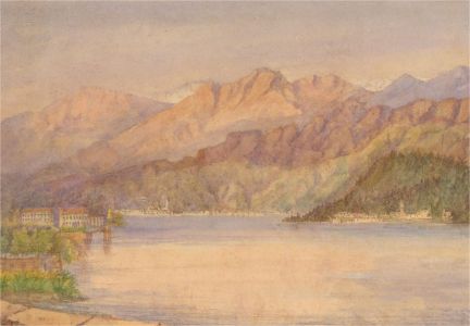 1898 Watercolour - Lecco, Lake Como