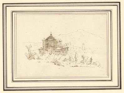 Late 19th Century Pen and Ink Drawing - The Wagner Theatre