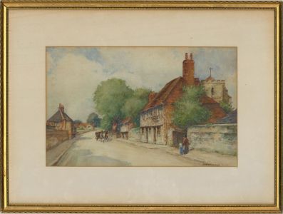 H. W. Wallace - 1930 Watercolour, Westham, Sussex
