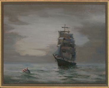 A.T. Burbery - 1973 Oil, Grey Morning