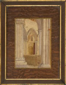 Early 20th Century Watercolour - St. Patrick's Church Interior