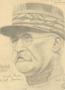 Charles W. Mann (b.1925) - Three 1940 Graphite Drawing, Famous Faces II