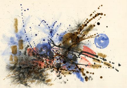 Max Rummel - 1986 Mixed Media, Abstract No.47