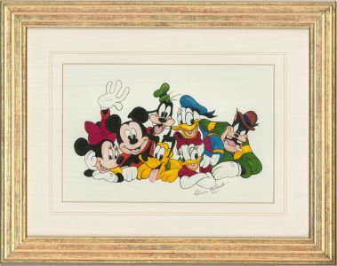 Gloria Marshall - 2005 Watercolour, Mickey And The Gang