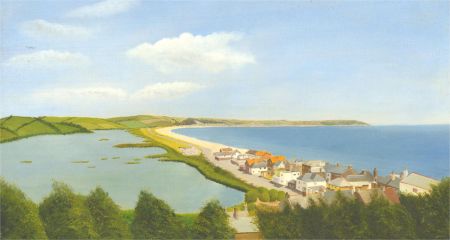 N.K. Day - Contemporary Oil, Coastal Town