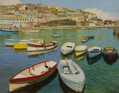 N.K. Day - 1978 Oil, Sunny Harbour
